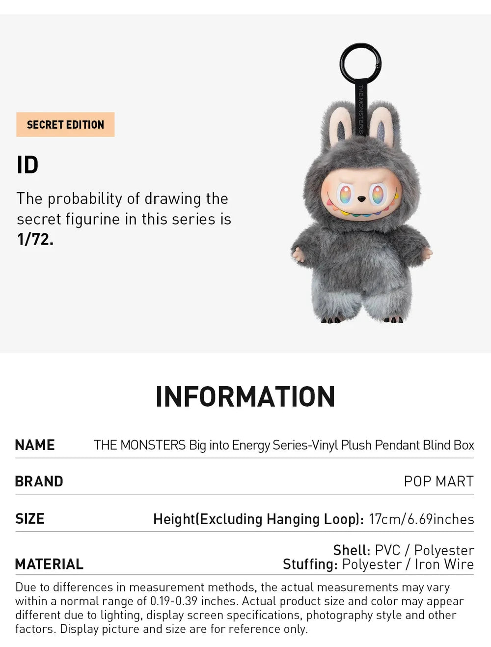 Pop Mart Labubu Big into Energy Blind Box